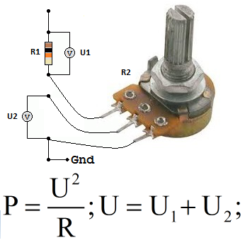 Resistores para divisor de tensão