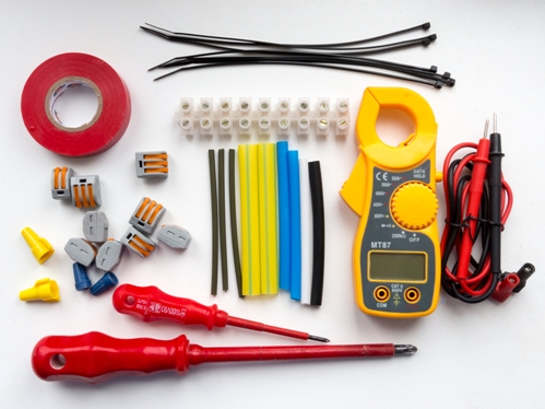 Materials and tools for wiring