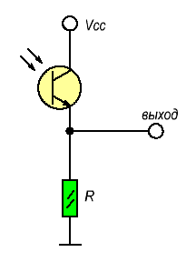 Fototransistor omkopplingskrets