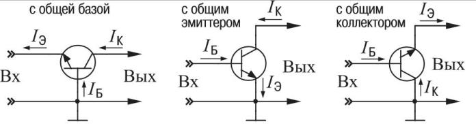 Tipiškos tranzistoriaus perjungimo grandinės