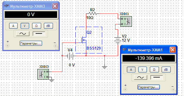 Tranzistor cu canal integrat de tip n cu tensiune zero la poartă