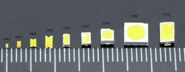 Typy, vlastnosti, značení SMD LED