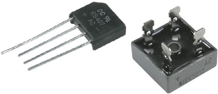 Diode bridges for AC to DC rectification