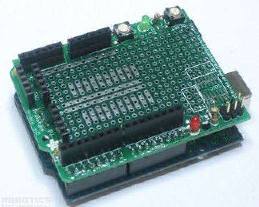 Arduino board with proto shield