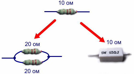 Resistor Replacement Example