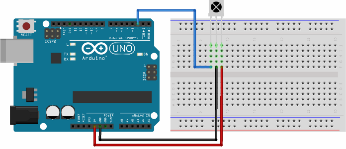 Arduino IR Sensor Voorbeeld