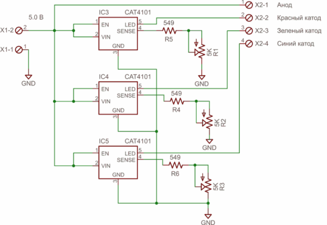 Variant of the circuit without using arduin and other microcontrollers