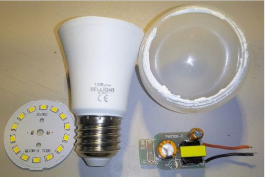 LED lempos įtaisas
