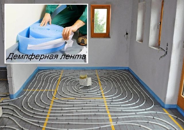 Installation of an electric heat-insulated floor