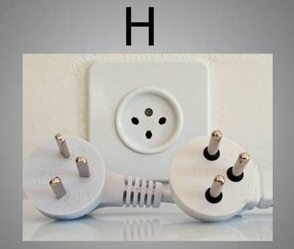 H típusú elektromos aljzat