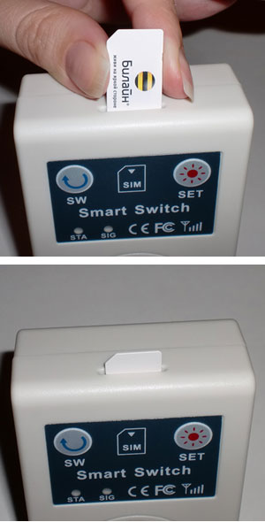 A SIM-kártya behelyezése a konnektorba