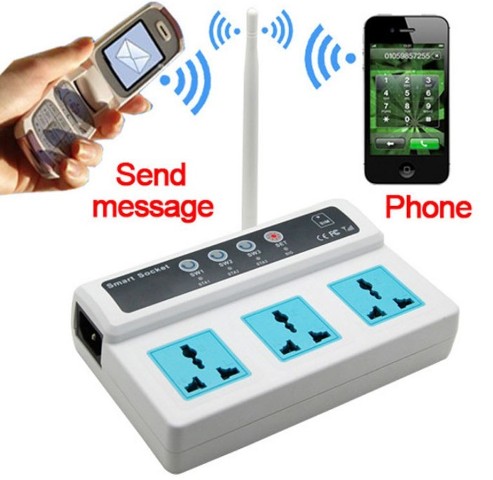 interVision GSM SMART SWITCH voor 3 stopcontacten