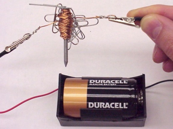 The simplest electromagnet