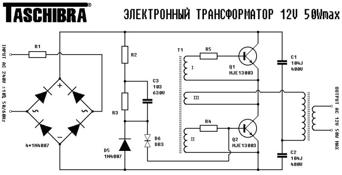 Taschibra elektronisk transformator