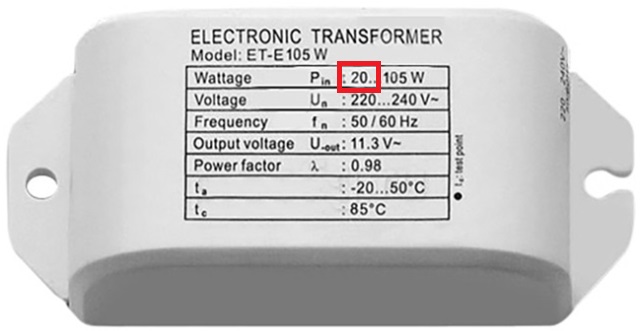 Transformátor ET e105 w