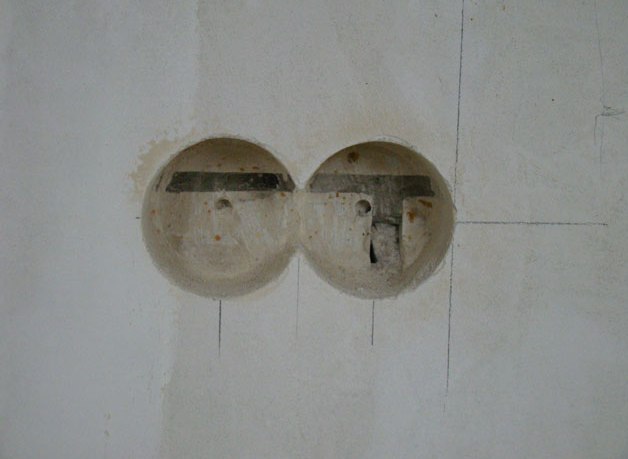 Holes for the socket