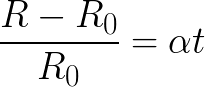 A relação do coeficiente de temperatura da resistência com uma mudança na temperatura
