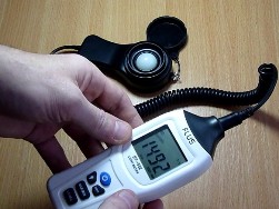 How to use and measure illumination with a light meter