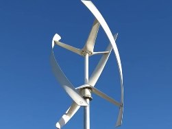 Gerador eólico vertical com rotor Daria