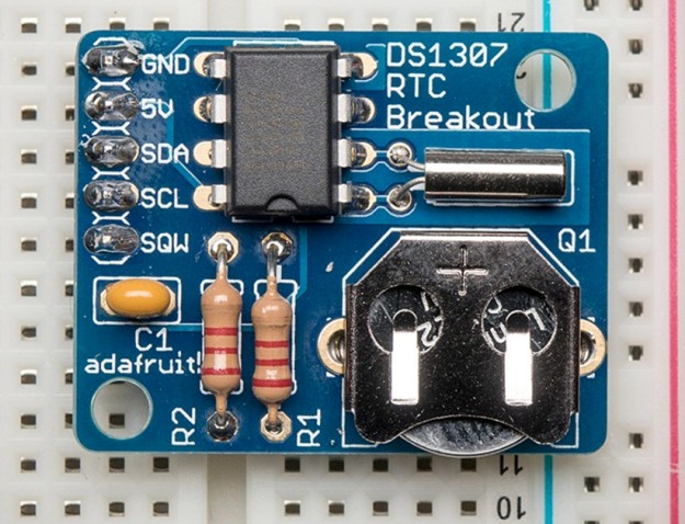 Valós idejű óramodul DS1307 chipekkel