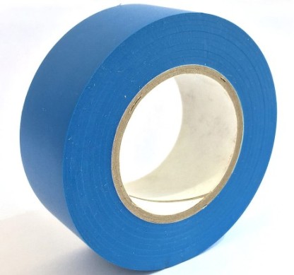 Blauwe PVC-tape