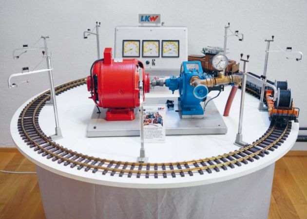 Anwendung des Generators für das Elektrifizierungsmodell des Eisenbahnmodells