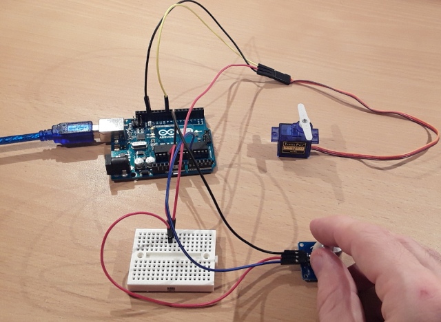 The work of a seromachine from arduino