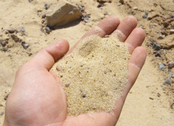 Uso de areia