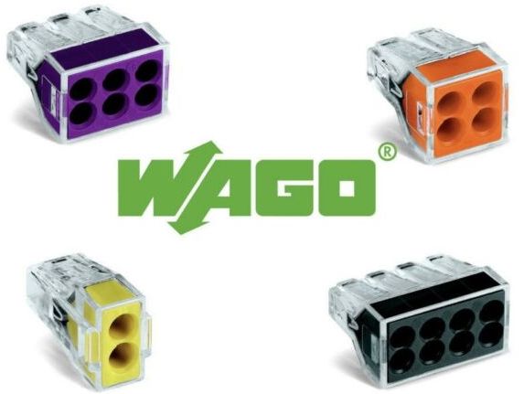 WAGO-klemmen voor elektrische werkzaamheden
