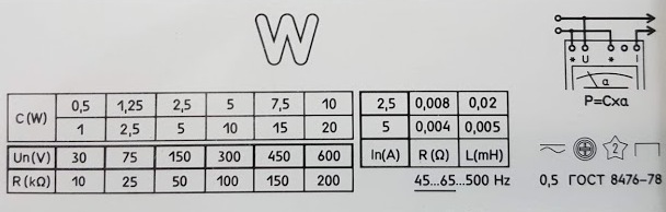 مخطط اتصال Wattmeter هو موضح على غلاف D5065